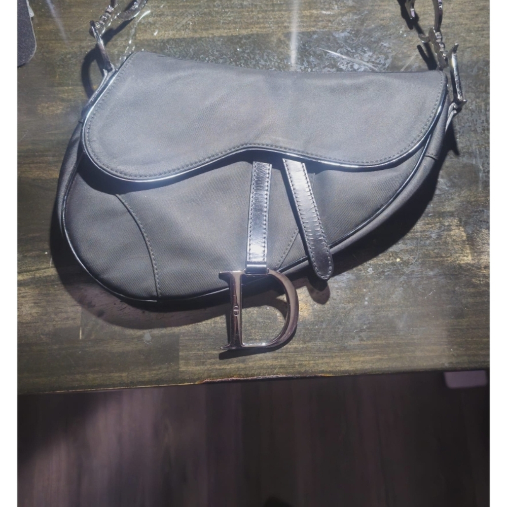Dior Black Saddle Bag